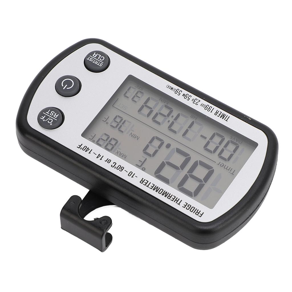 Refrigerator Fridge Thermometer Magnetic Suction IPX4 Waterproof LCD Display Refrigerator Tomer