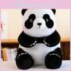 Plush Panda Cute Toywith Pp Cotton Filling Soft Stuffed Animal Kids Gift Doll