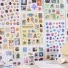1300 Stuks Schattig Papieren Stickerboek Retro Esthetische Stickers voor Scrapbooking Journaling Laptop Decoratie DIY Knutsel Planner Benodigdheden