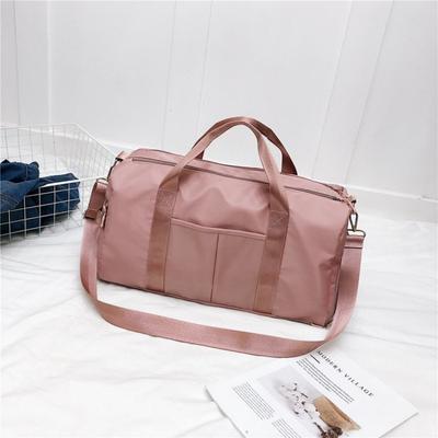 Outdoor Waterproof Nylon Sports Gym Bags Men Women Training Fitness Travel Handbag Yoga Mat Sport Bag with Shoes Compartment