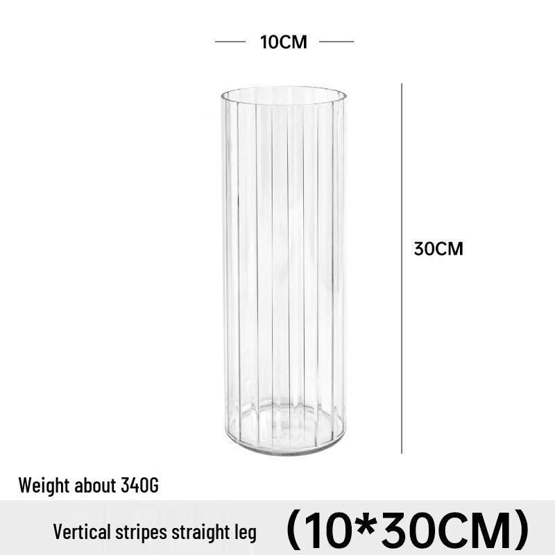Vertical Stripe Aluminum Flower Vase