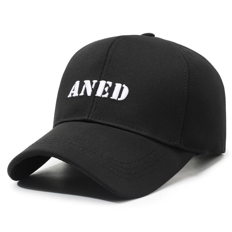 

Four Seasons Baseball Cap for Unisex Outdoor Shading Embroidered Letter Cap чорний/білий
