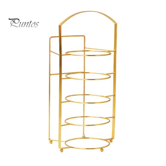 Dish Storage Rack Multi-Layer Design Large Capacity Rustproof Corrosion Resistant Kitchen Countertop Storage Holder Food Preparation Rack