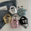 Kids Shoulder Charming Bag Designed With Shiny Colors And A Cute Bow For Fashionforward Preschoolers