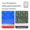 Inflatable Camping Pad with Foot Pump, Pillow, and Diamond TPU Design