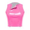 Damen Nasses PU-Leder Crop Top mit Reißverschluss vorne, ärmellos, glänzendes Tanktop, Nachtclub-Kleidung