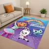 Tappeto Kawaii Casa delle Bambole di Gabby Cartone Animato Ragazza Soggiorno Area Antiscivolo Tappeto Morbido per Camera da Letto Sala Giochi e Divano, Zerbino Decorazione Casa