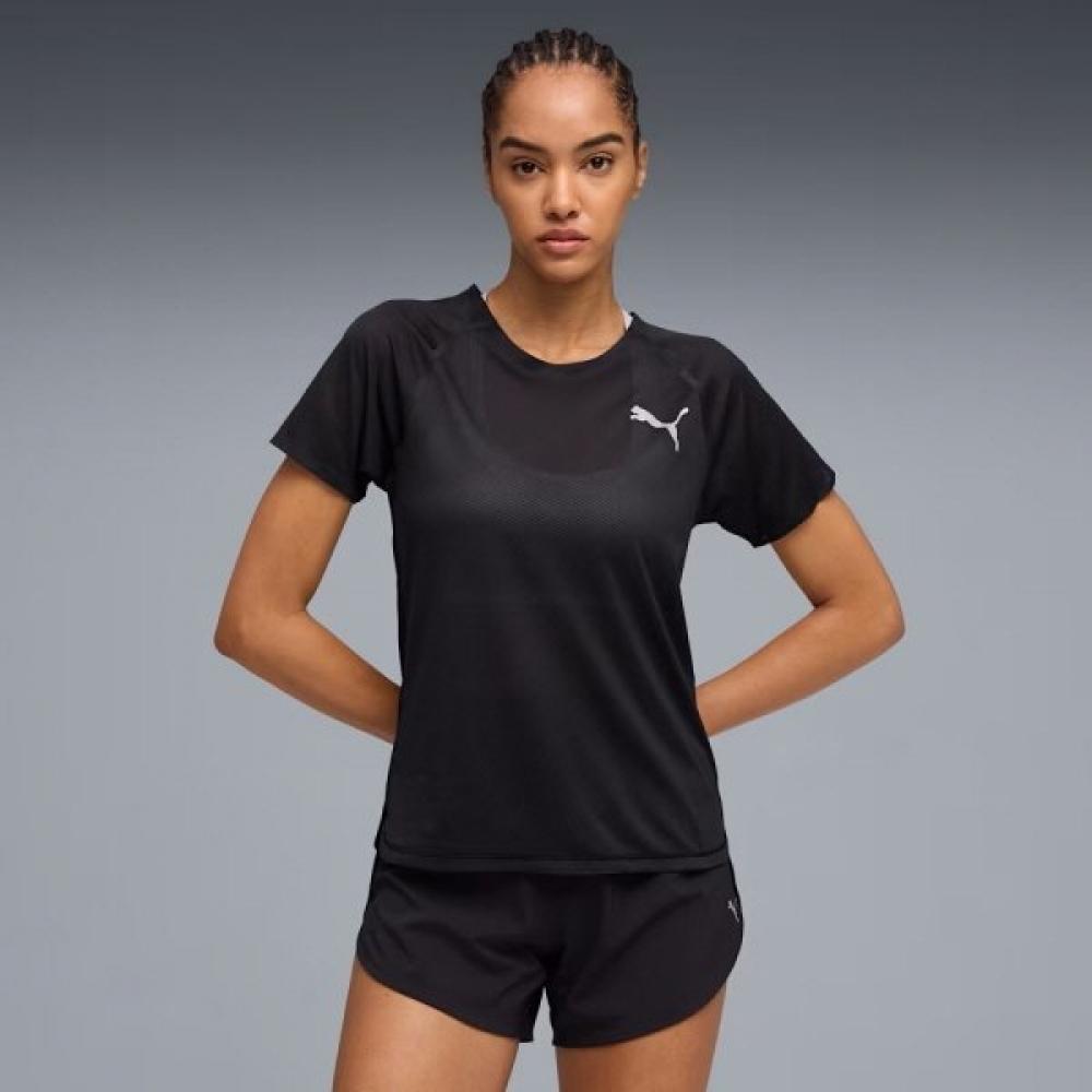Puma Women Running ShorT Sleeve T shirT lighTspeed Ss 01 Puma Black/L(100)