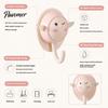 Wall Mount Hanger 2Pcs Decorative Hook, Cartoon Key Hanger, Self Adhesive Hanging Removable Hook Multifunctional Towel Rack for Living Room