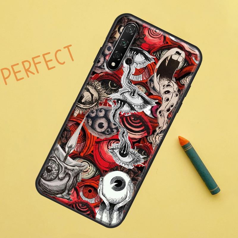 Scary Face Eyes For Huawei Nova Y91 Y70 Y72 Y73 Y60 Y90 Y61 8i 7i 11i 12i 12s 9 10 SE P20 P30 P40 Lite Case
