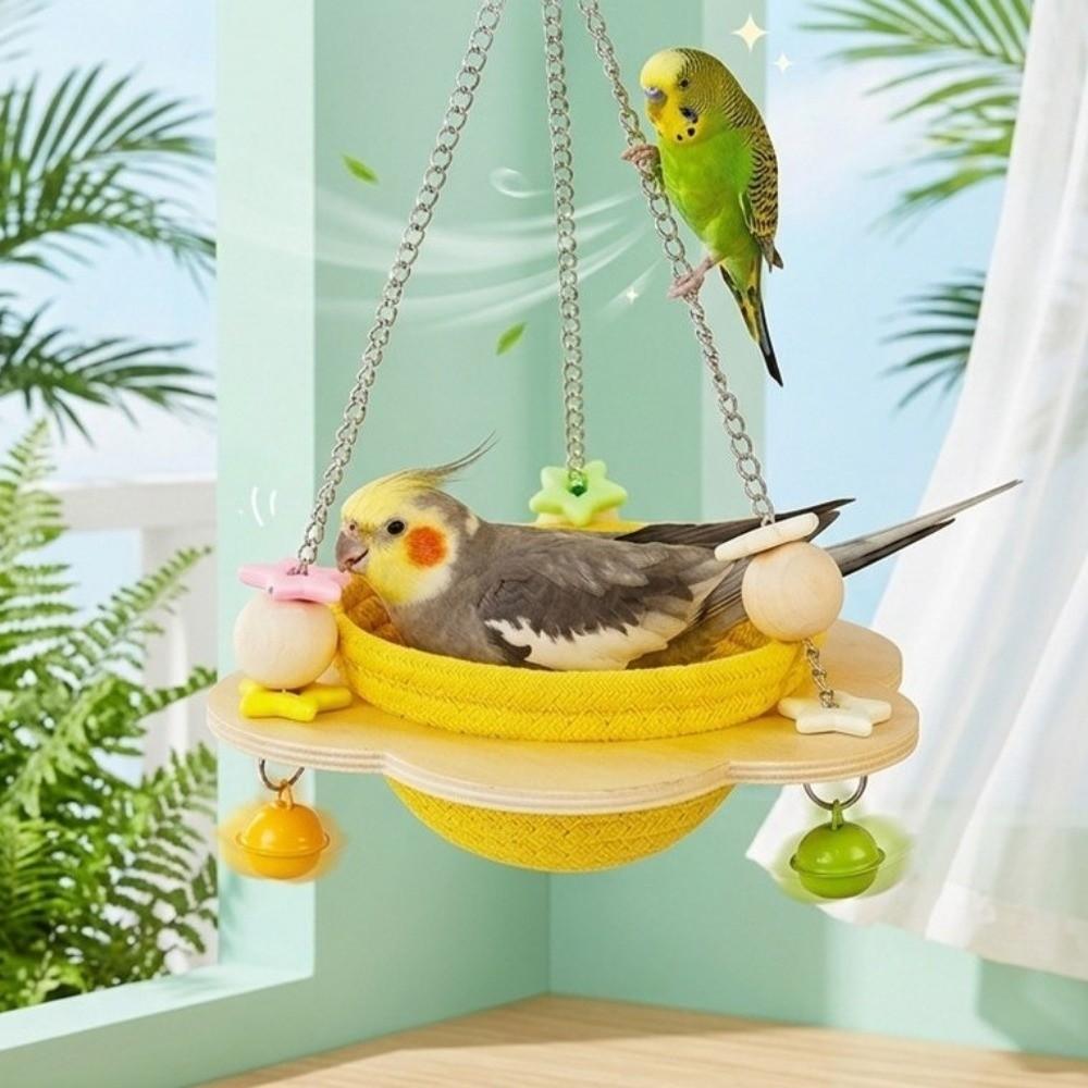 Cozy Woven Bird Nest Round Bird Sleeping Hut Multi-Purpose Hanging Bird Nest Bird Breeding
