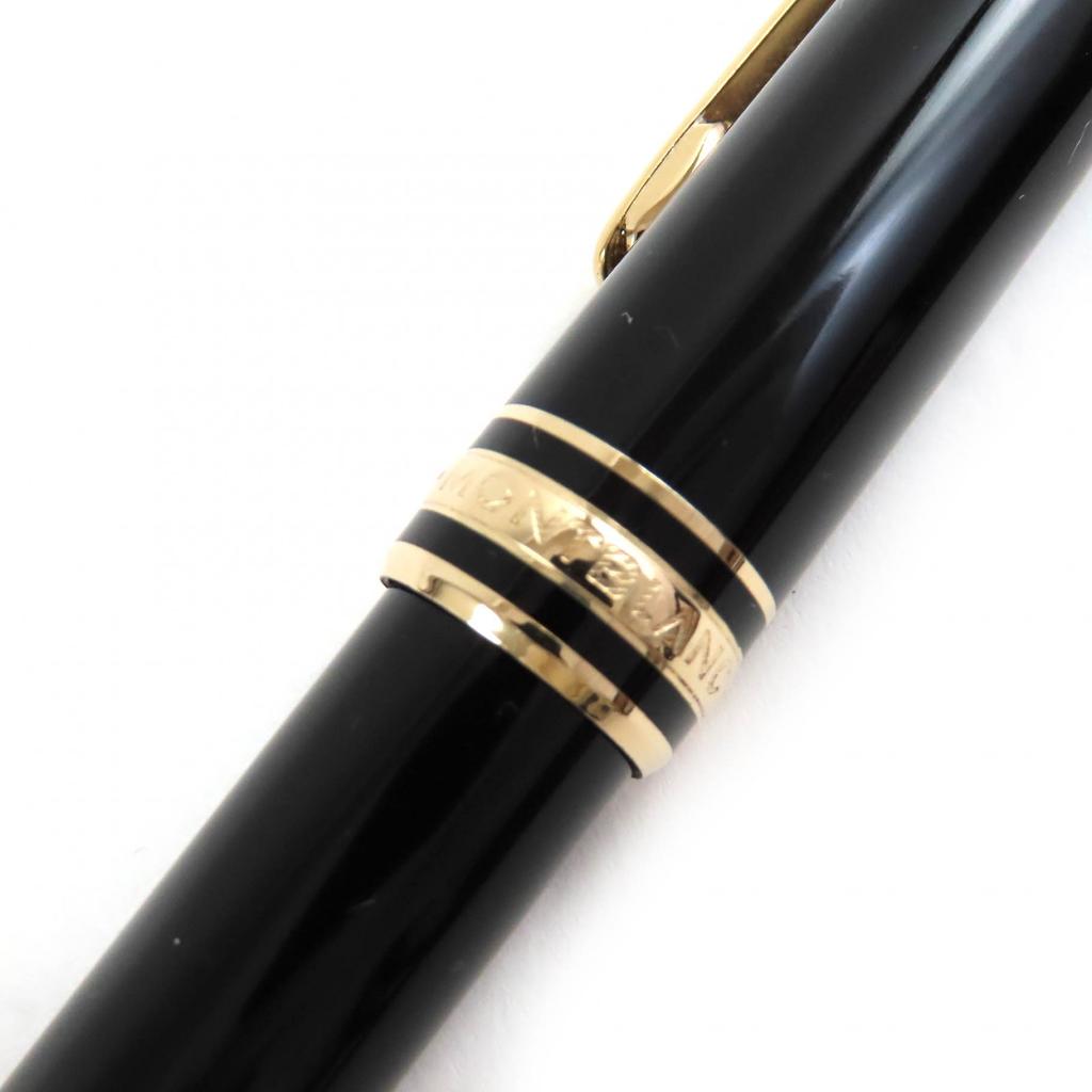 Montblanc Fountain Pen Meisterstück Classic White Star Black Gold 14K Mens Used