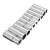 1/2 Inches Chrome Vanadium Deep Sockets Set 8-24mm Drive Impact Socket Set Wrench Adapter Drive Socket Converter Reducer 10Pcs
