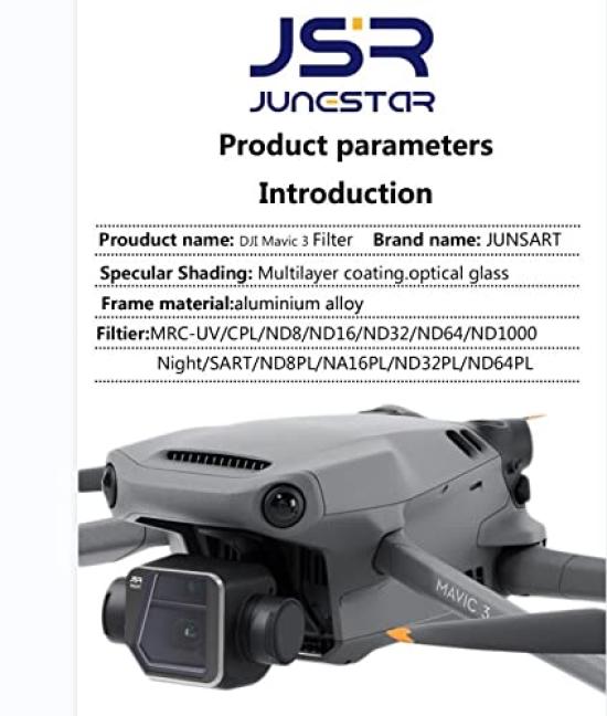 Fenmic Lens Protection Filter for DJI Mavic 3 (ND8PL+ND16PL+ND32PL+ND64PL)