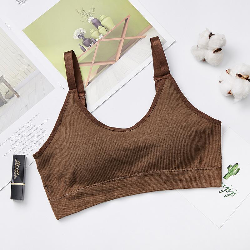 

Women Seamless Brassiere Wire Free Sexy Bra Full Cup Breathable Lifting Bralette Fitness Sport Tube Top Removable Chest Pad Bust 60 - 90 cm