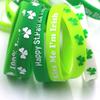10 stuks Sint Patrick's Dag Siliconen Armband Vakantie Festival Cadeau voor Kind Kinderen Podiumoptreden Cadeau Geschenken