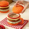 Creative Burger Cup HomeUse Large Capacity Breakfast Set Cartoon Mug Ceramic Coffee Cup Cups and Mugs Cute Burger