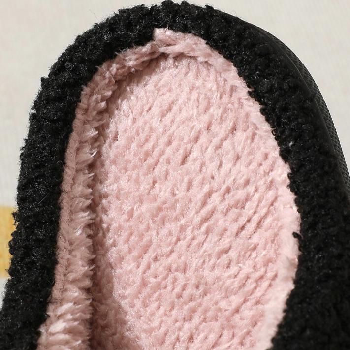 New Comfortable Home Cute Cartoon Wolf Dog Winter Cotton Slippers for Men and Women Couples Warm Indoor Cotton Slippers