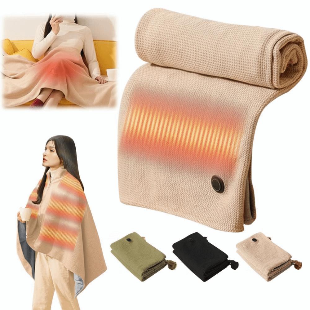 Wearable Shawl Blanket Washable Heating Lap Blanket Household Heating Cloak for Winter