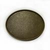 Oval Antique Tin Belt Buckle for Men's Western Cowboy Jeans - Retro Casual Fashion Alloy Design