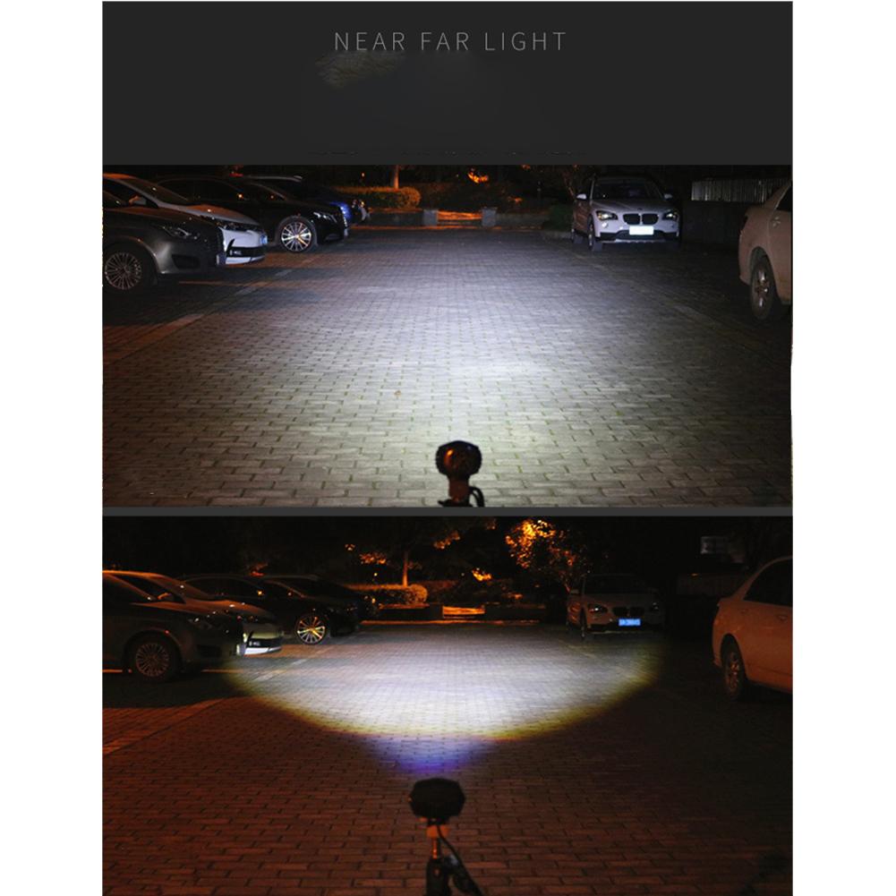 Elektrischer Fahrradhorn-Scheinwerfer, modifiziert, ultraheller Elektroroller, LED, 12–80 V, 2-in-1-Frontlicht