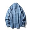 American Retro Pure Cotton Gingham Shirt Men's Long Sleeves Spring and Autumn 2024 New Coat Export Men's Casual Shirt