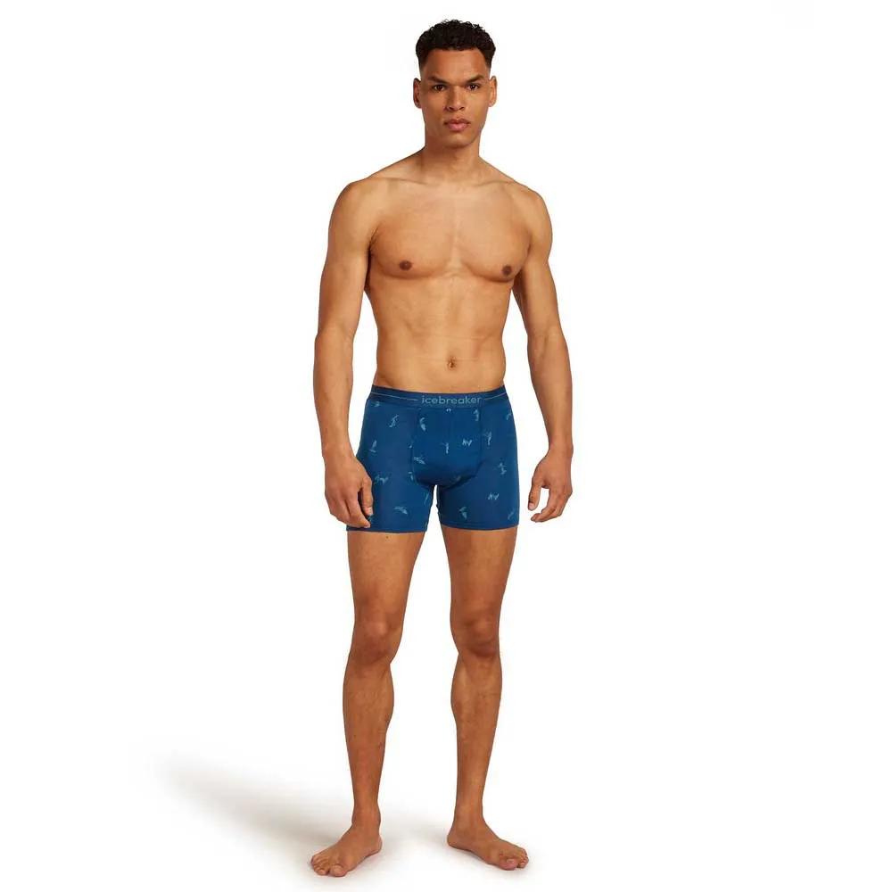 Icebreaker Merino 150 Anatomica Boxer Briefs Snow Day