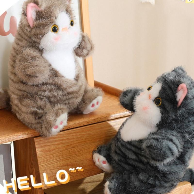 Adorable Plush Bobo Cat Doll Soft Stuffed Animal For Girls Perfect For Sleeping And Cuddling