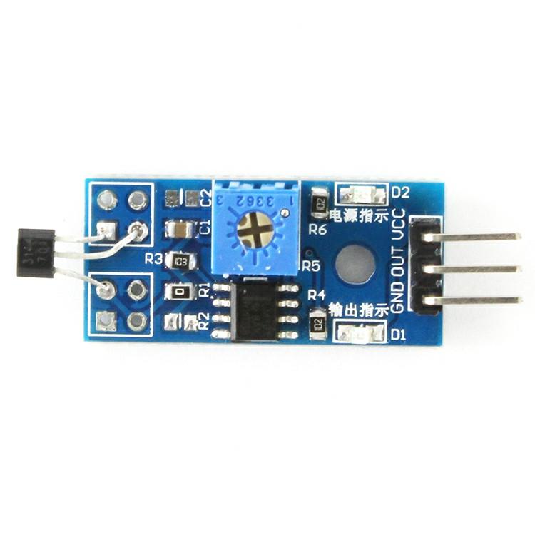 

Motor Speed Measurement Hall Switch Sensor Module Smart Car Accessory Arduino 10*10*2 білий