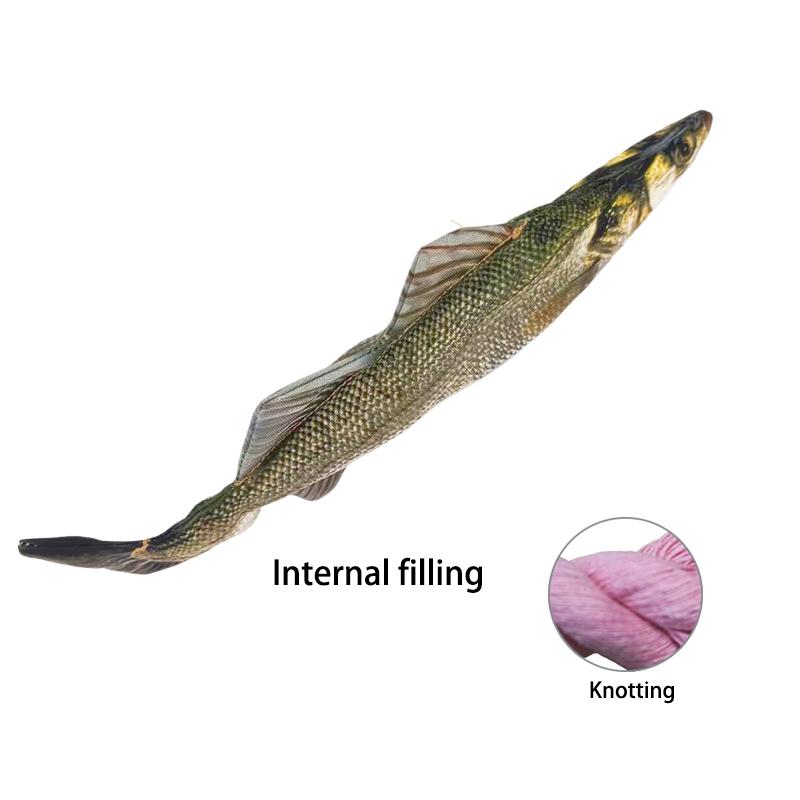 

Plush Fish Pet Teasing Cat Toy Squeezing Teeth Teeth Cleaning Soothing Pet Plush Toy Fish Dog Pet Supplies