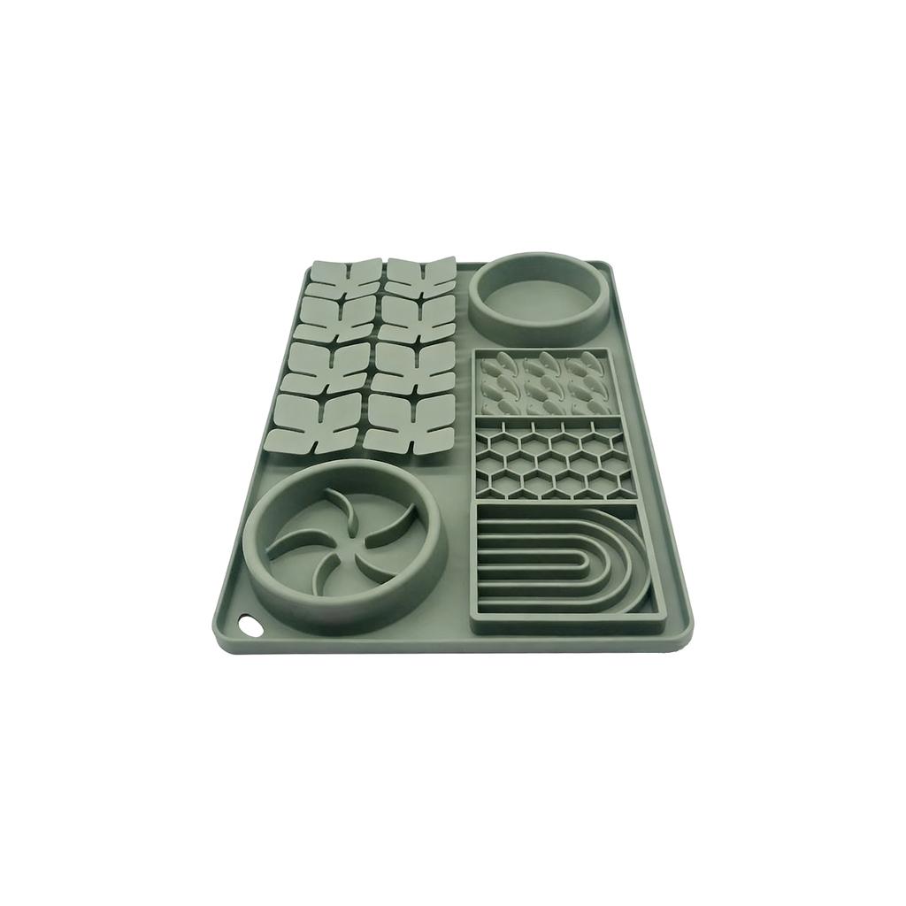 New Multifunctional Pet Licking Pad, Food Grade Silicone Pet Bowl, Choking And   Silicone Partition Plate