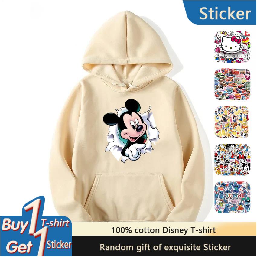 Disney Partner-Look Mickey Mouse Kapuzenpullover für Paare, Kinder-Hoodies für Frühling, Herbst und Winter