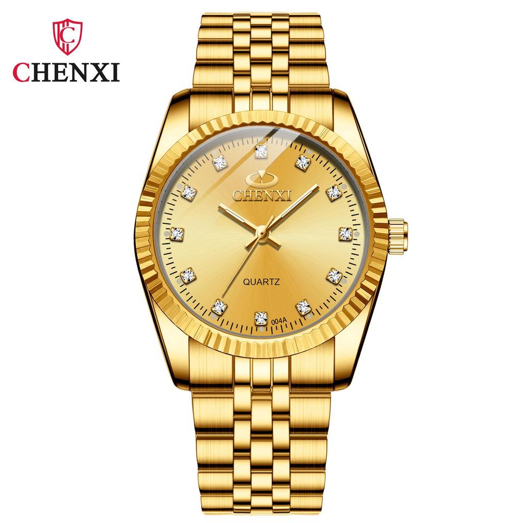 Orologio da polso unisex dorato impermeabile da uomo/donna - Orologio per coppie transfrontaliero più venduto
