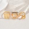 Wind women's ring, geometric irregular design, niche high-end sense, open index finger ring, versatile