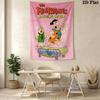 Stone Age Family Pattern Home Decor Tapestry, Wall Hanging, Decorative RV Wall Cloth.MGT0918490