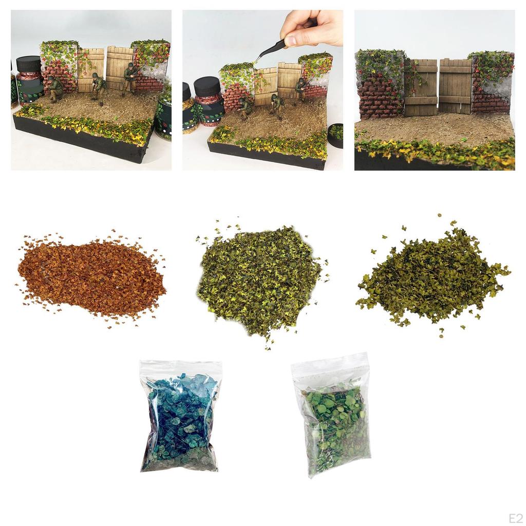 Micro Landscape Leaves, Diorama Resin Models Scenery for Model Railroad Fairy Bonsai