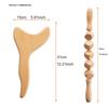 2Pcs/Set Wood Therapy Massage Tools Wood therapy Kit for Body Shaping Lymphatic Drainage Massager for Body Sculpting Cellulite
