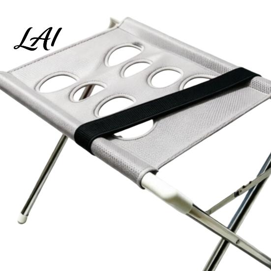 Pet Care Restraint System Dog Grooming Hammock Stand Wash Station with Mesh Platform Cat Shower Foldable Stainless Steel 8-Hole Table for Cats Dogs