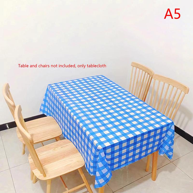 

Одноразовая скатерть в красную и черную клетку для свадьбы, дня рождения, вечеринки, пикника в помещении, на открытом воздухе, пластиковая водонепроницаемая скатерть