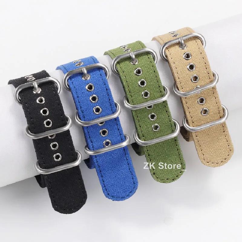 18mm 20mm 22mm Elastic Woven Nylon Watch Straps for Omega Watch Bracelet Belt for Men Universal Wristband Breathable Watchband