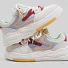Platform White Shoes Spring New Comfortable Fashion Flat Bottom Breathable Contrasting Color Board Shoes Casual Sports Dad Shoes