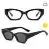 Children Classic Cat's Eye Photochromic Glasses  Fashion Retro Radiation Protection Eyewear For Boys And Girls