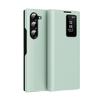 Funda de Cuero de Alta Gama con Tacto Suave para Samsung Galaxy Z Fold 7 6 5 4 Pantalla LED Inteligente HD Cubierta Trasera a Prueba de Golpes Windows