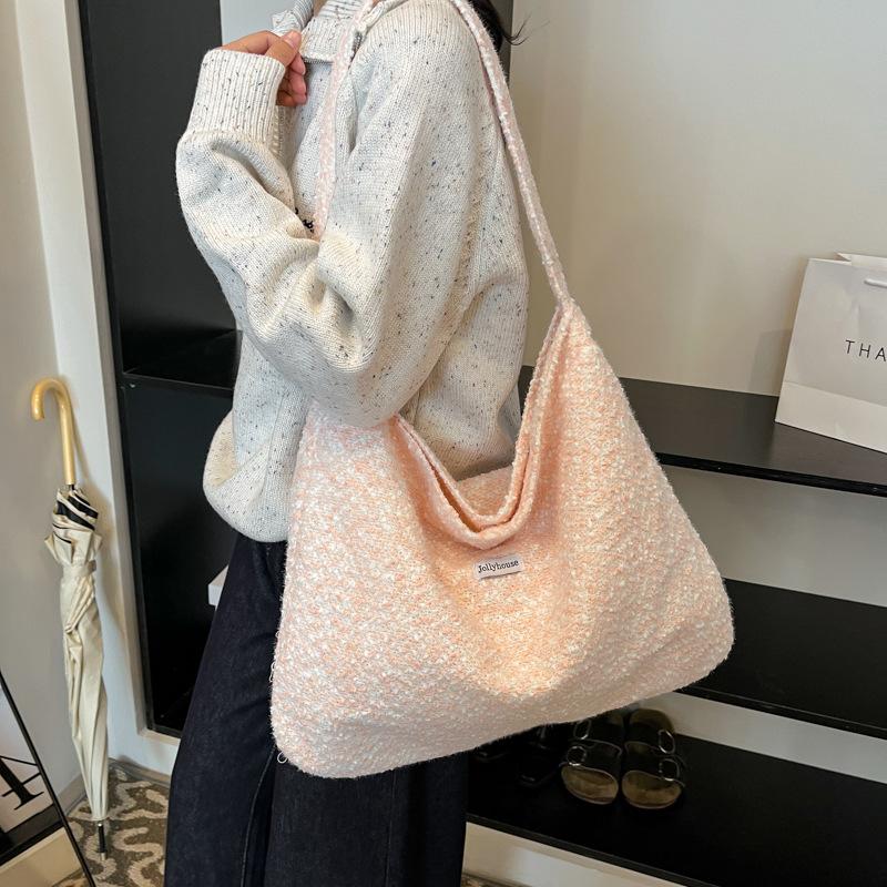 New Fashion Flower Women's Bag Casual Large Capacity Shoulder Crossbody Bag Fresh Tote Travel Bag