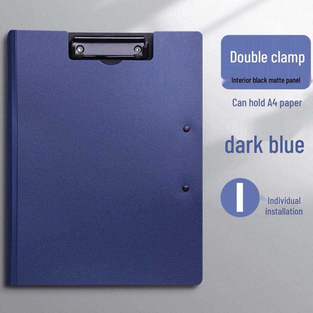 Double Clip Writing Board with Storage for A3/A4 Documents - Ideal for Students & Office Use