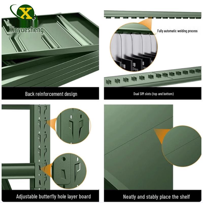 Xinyuesheng Military Green Mobile Storage Rack