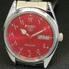 VINTAGE REFURBISHED SEIKO 5 AUTOMATIC 6309A JAPAN MENS RED DIAL WATCH a441240-4