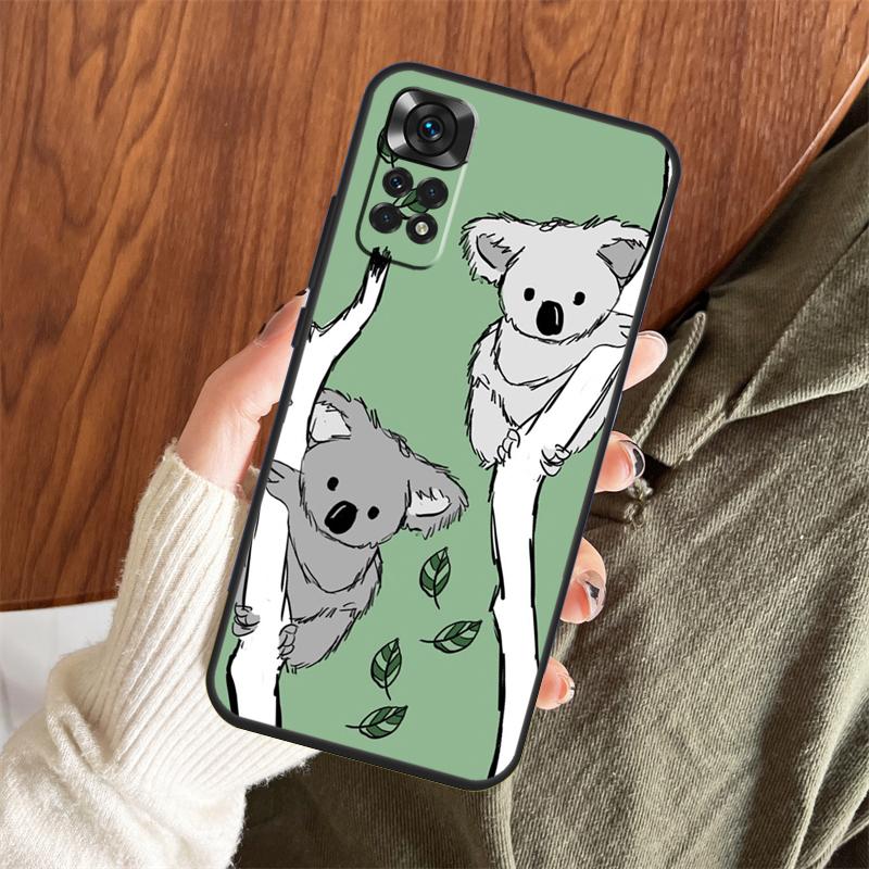 

Cartoon Painting Animal Koala Case For Xiaomi Redmi Note 11 10 8 9 12 Pro Note 11S 10S 9S 8T Redmi 10 10C 9A 9C 9T Coque Redmi Note 11 Pro