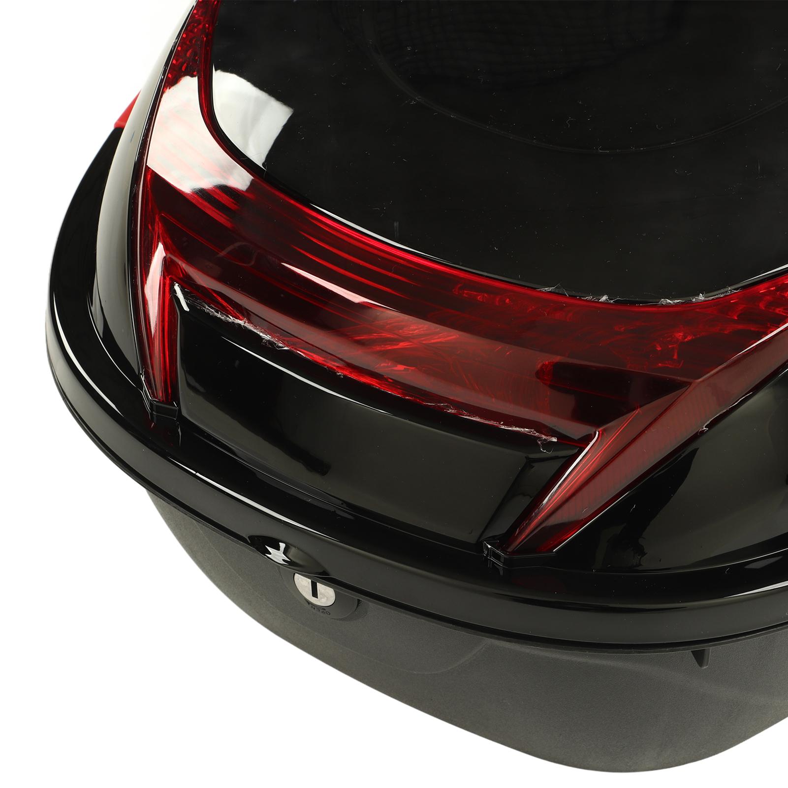 

Motorcycle Rear Box Motorcycle Case Motorcycle Rear Top Box Motorbike Tail Trunk Storage Case Waterproof Lockable For Autocycle чёрный