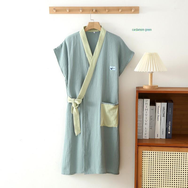 Unisex Summer Crepe Gauze Wearable Sleeveless Bath Towel